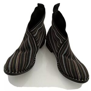 Charleston Shoe Co BARCELONA Boot Striped Women Size 6